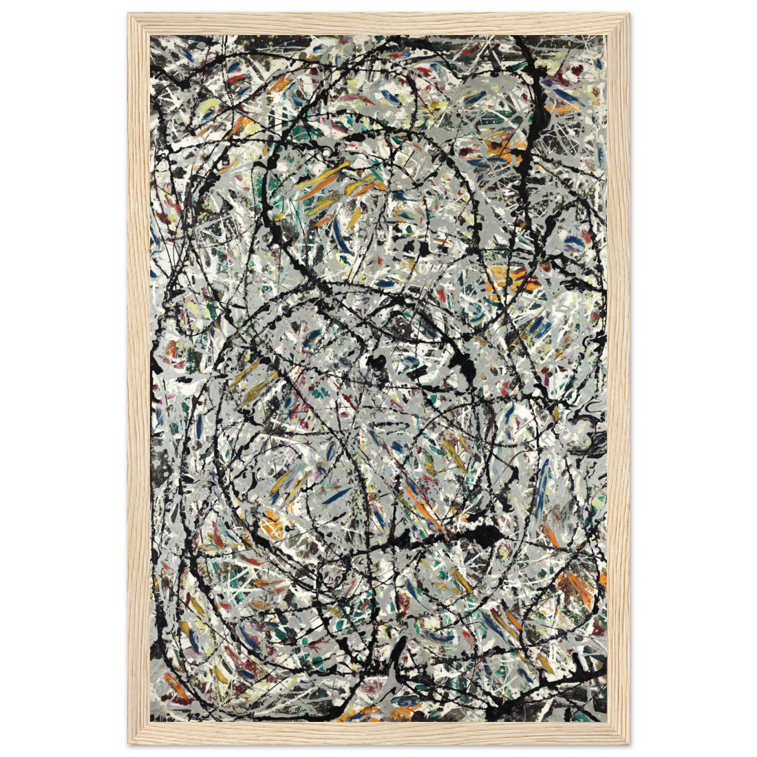 Pollock Watery Paths 1947 artwork poster by Art-O-Rama Shop