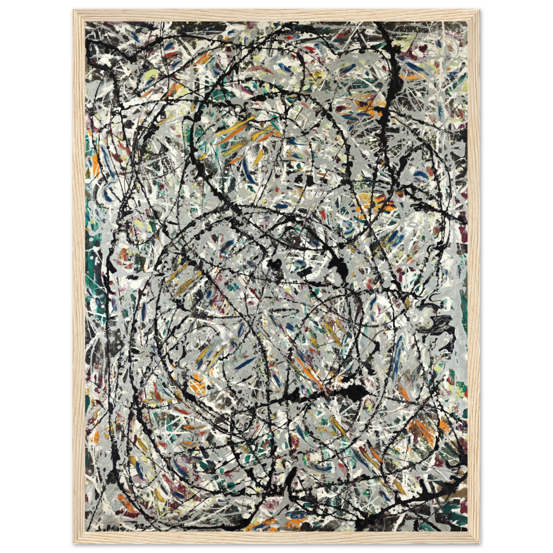 Pollock Watery Paths 1947 artwork poster by Art-O-Rama Shop