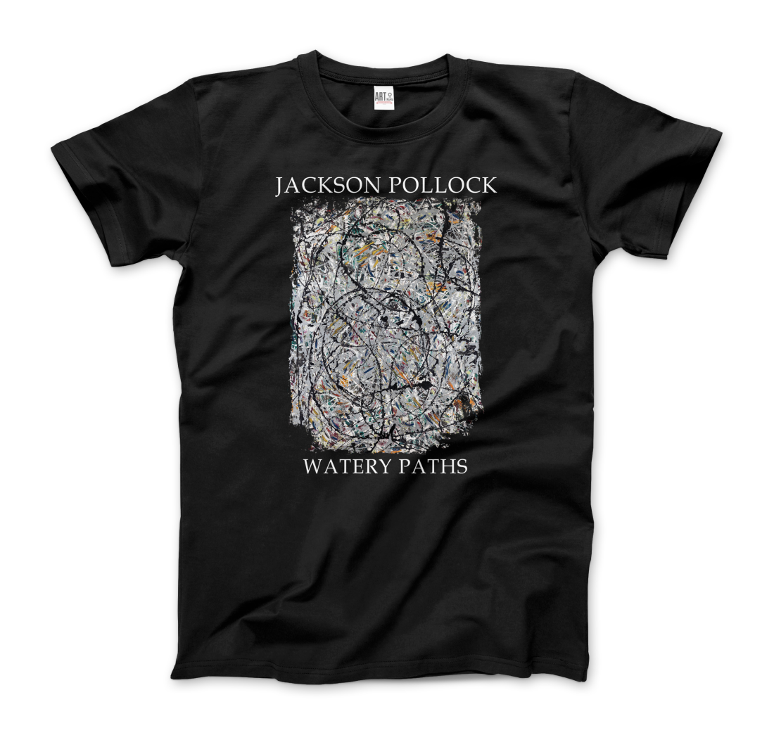 Pollock Watery Paths 1947 artwork t-shirt by Art-O-Rama Shop