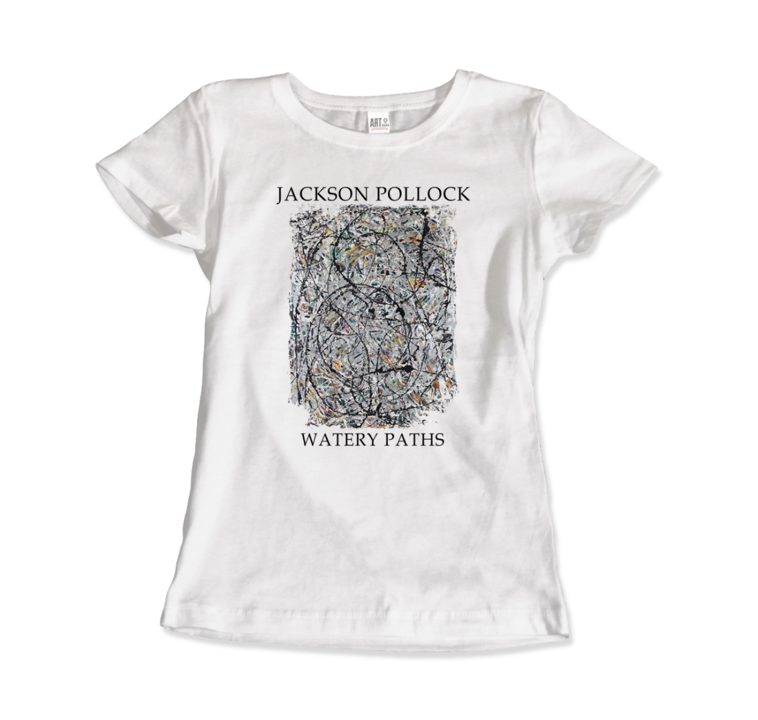 Pollock Watery Paths 1947 artwork t-shirt by Art-O-Rama Shop