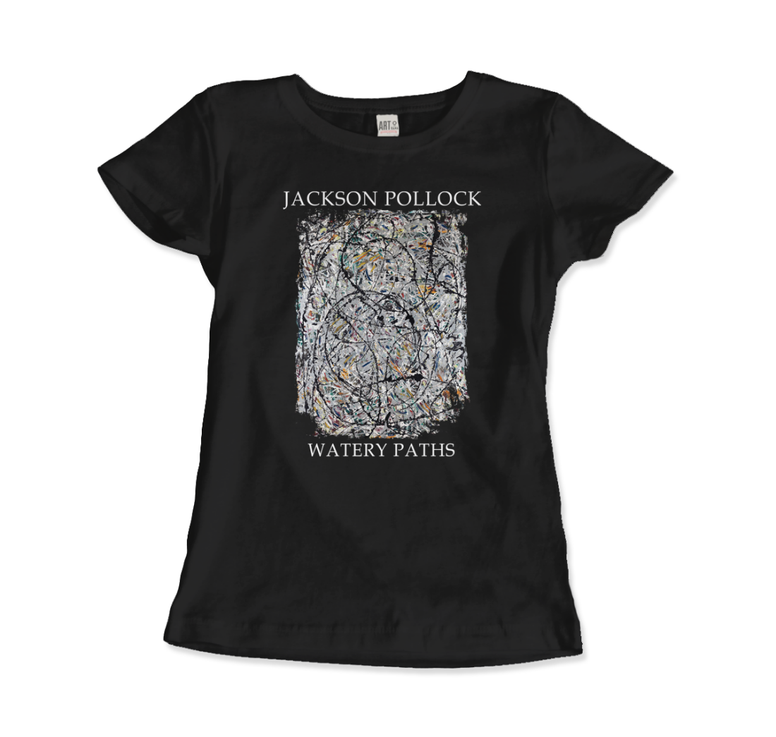 Pollock Watery Paths 1947 artwork t-shirt by Art-O-Rama Shop