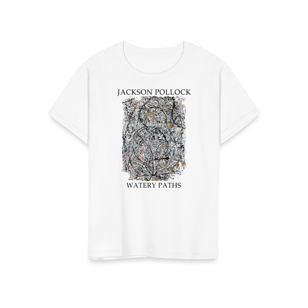 Pollock Watery Paths 1947 artwork t-shirt by Art-O-Rama Shop