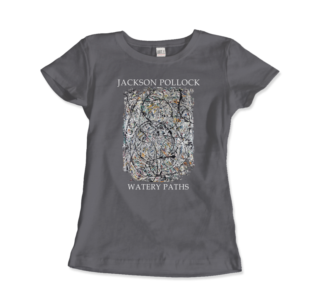 Pollock Watery Paths 1947 artwork t-shirt by Art-O-Rama Shop