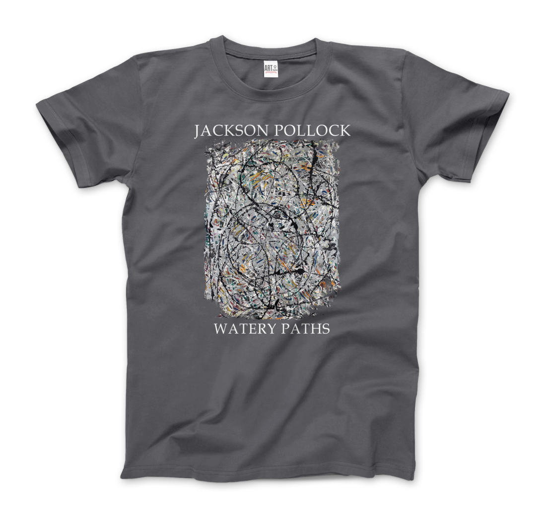 Pollock Watery Paths 1947 artwork t-shirt by Art-O-Rama Shop