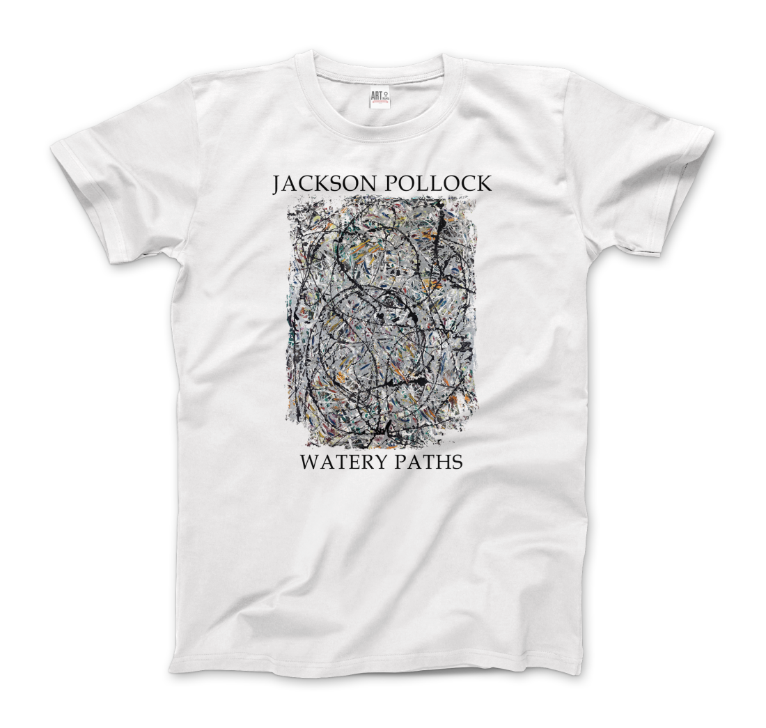 Pollock Watery Paths 1947 artwork t-shirt by Art-O-Rama Shop