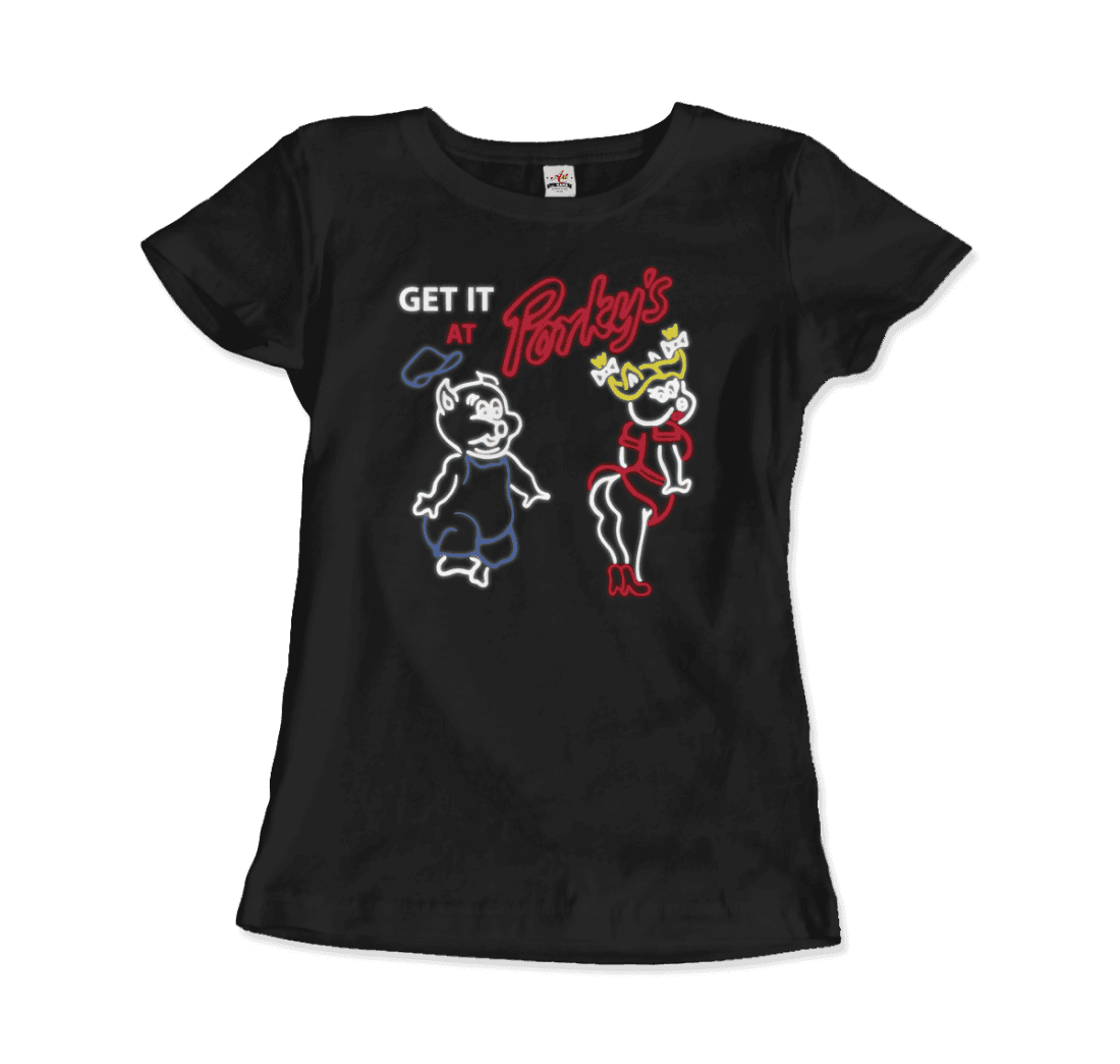 Porky's Strip Club Neon Logo t-shirt by Art-O-Rama Shop