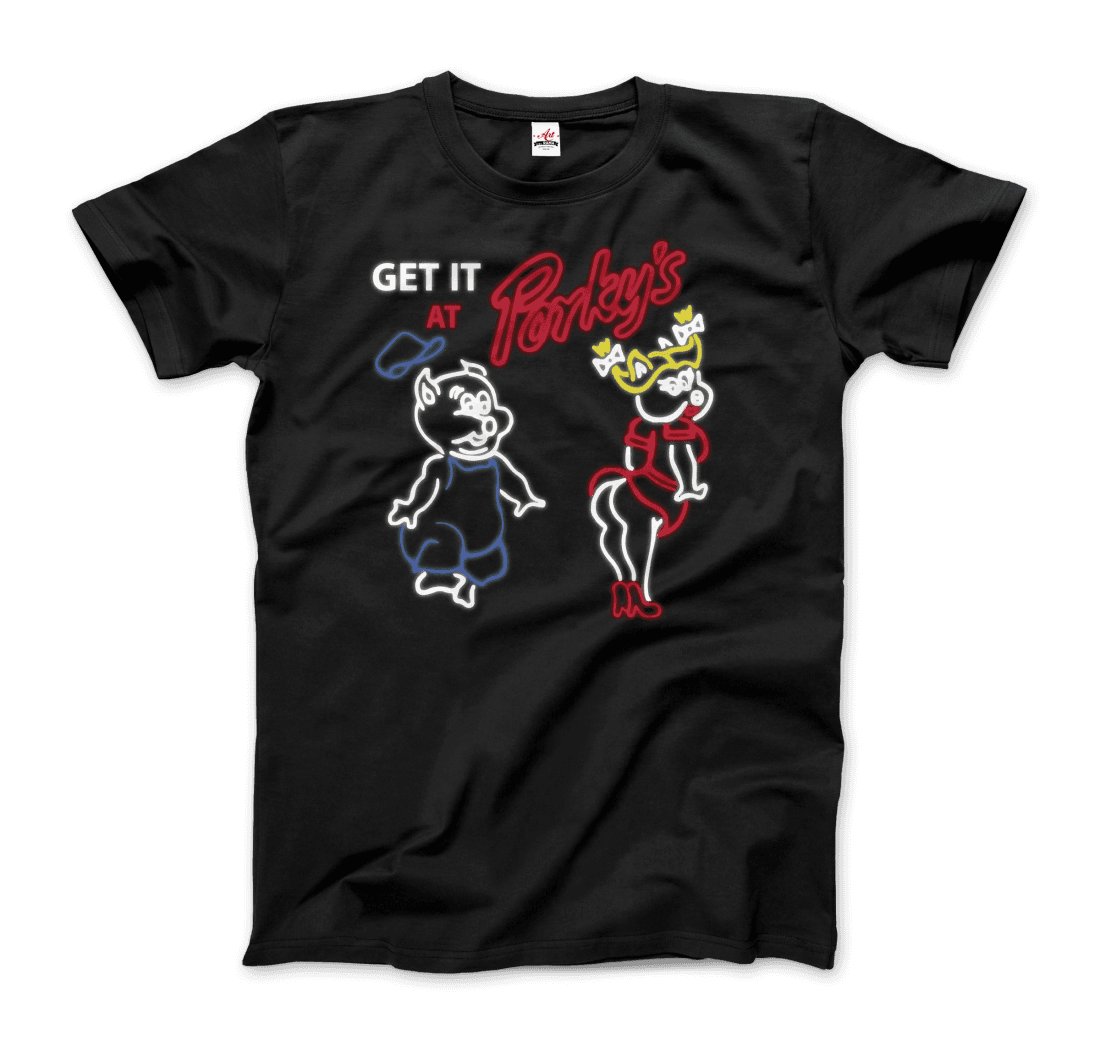 Porky's Strip Club Neon Logo t-shirt by Art-O-Rama Shop