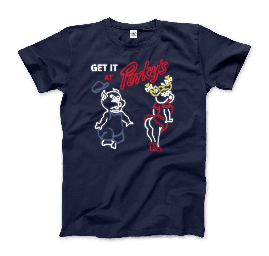 Porky's Strip Club Neon Logo t-shirt by Art-O-Rama Shop