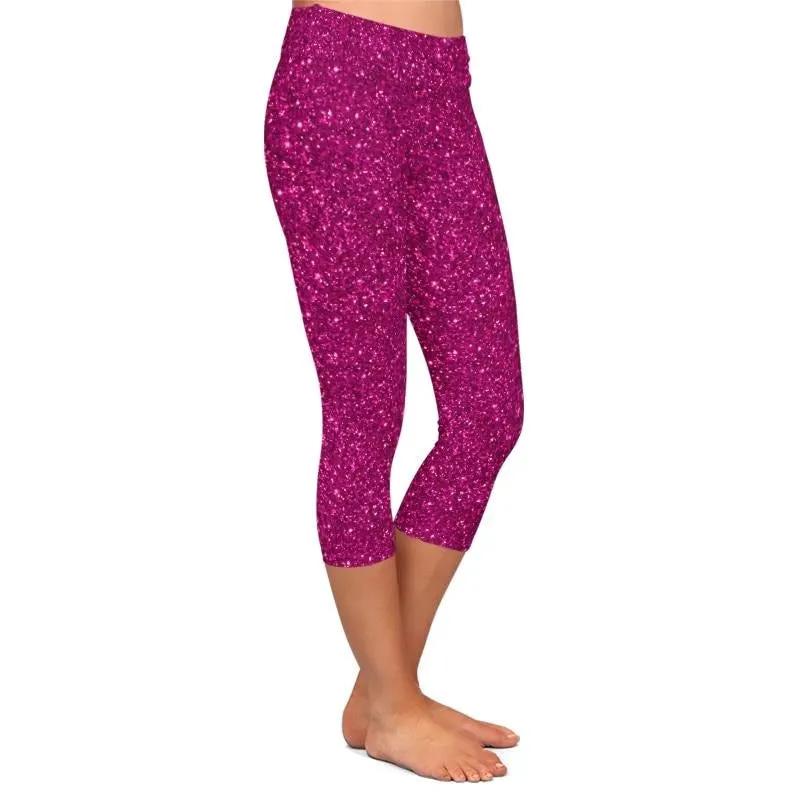Summer Fashion Color Women 3d Galaxy Digital Print High Waist Capri Leggings Elastic Trouser Casual Leggings by Vimost Shop