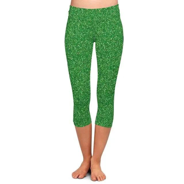 Summer Fashion Color Women 3d Galaxy Digital Print High Waist Capri Leggings Elastic Trouser Casual Leggings by Vimost Shop
