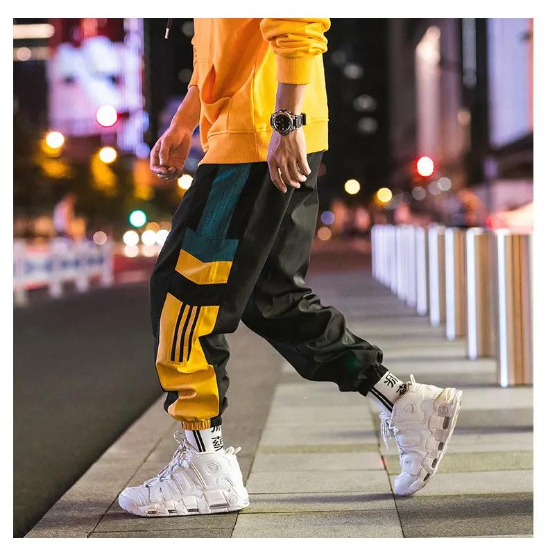 Sweatpants Men Casual Striped Pants Loose Track Pants Streetwear by Vimost Shop