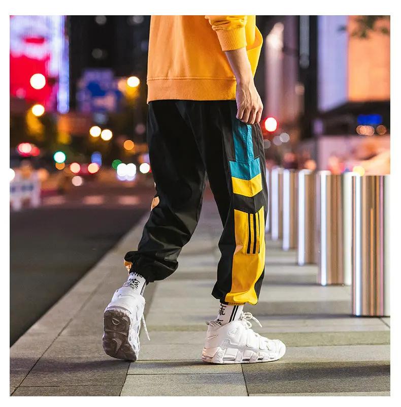Sweatpants Men Casual Striped Pants Loose Track Pants Streetwear by Vimost Shop