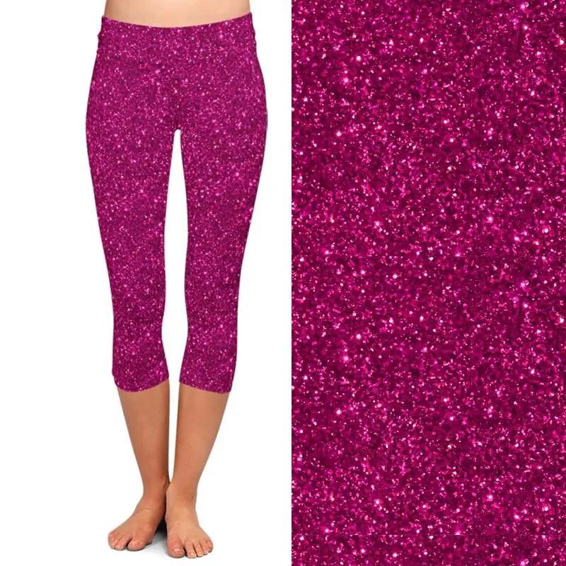 Summer Fashion Color Women 3d Galaxy Digital Print High Waist Capri Leggings Elastic Trouser Casual Leggings by Vimost Shop