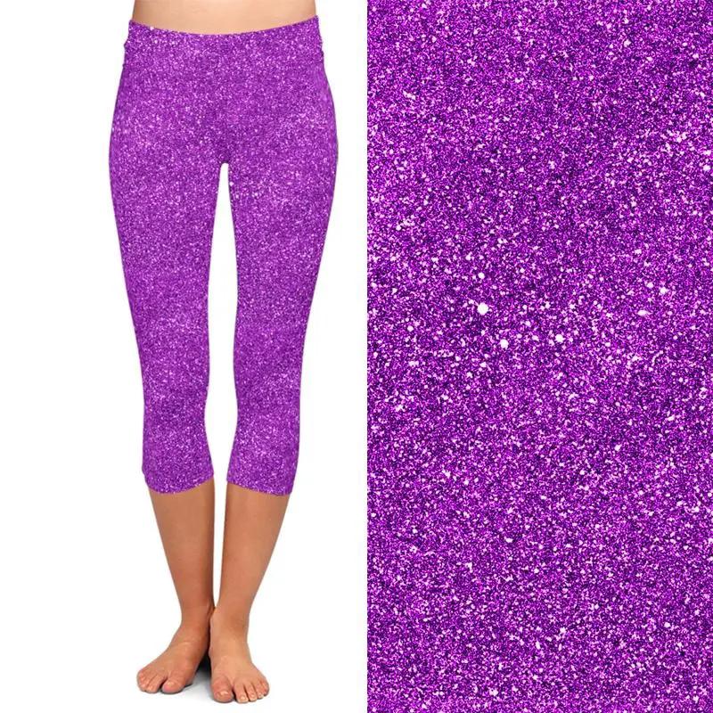 Summer Fashion Color Women 3d Galaxy Digital Print High Waist Capri Leggings Elastic Trouser Casual Leggings by Vimost Shop