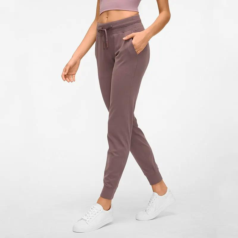 Naked-feel Fabric Workout Sport Joggers Pants Women by Vimost Shop