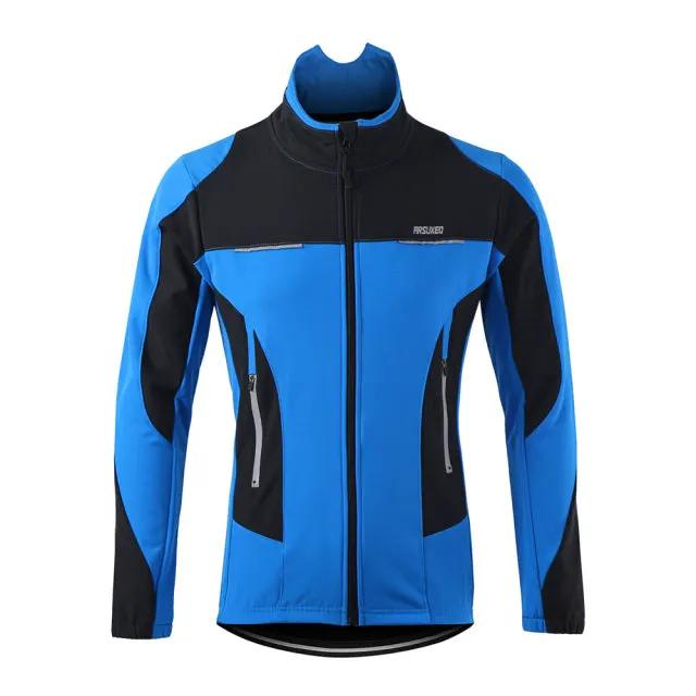 Men Winter Thermal Cycling Jacket Windproof Waterproof MTB Bike Jacket Sports Softshell Coat Bicycle Clothing Reflective by Vimost Shop