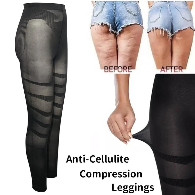 Shapewear Anti Cellulite Compression Leggings Leg Slimming Body Shaper High Waist Tummy Control Panties Thigh Sculpting Slimmer by Vimost Shop