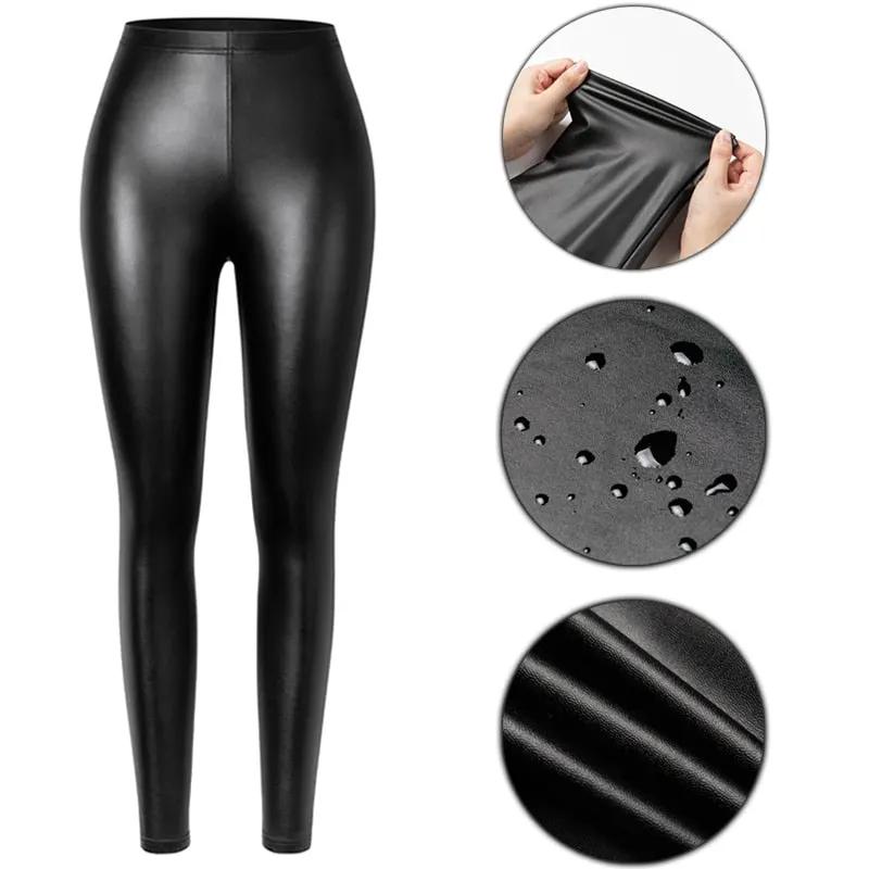 PU Faux Leather Legging Sexy Thin Black Women Leggings New Fashion Stretchy Fitness Casual Pants Warm Waterproof Skinny Push Up by Vimost Shop