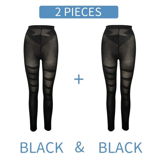 Shapewear Anti Cellulite Compression Leggings Leg Slimming Body Shaper High Waist Tummy Control Panties Thigh Sculpting Slimmer by Vimost Shop
