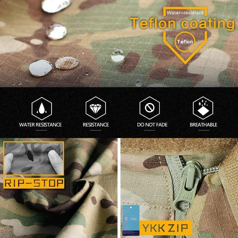 Tactical G3 Combat Suit Shirt & Pants Knee Pads Update Ver Camo Airsoft Military Combat Uniform by Vimost Shop