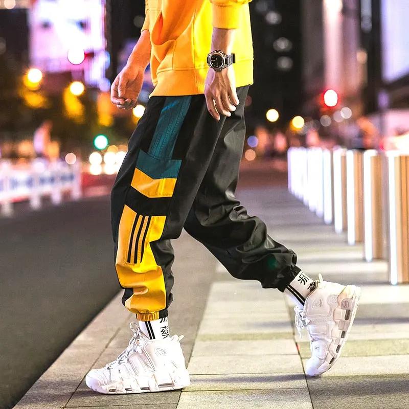 Sweatpants Men Casual Striped Pants Loose Track Pants Streetwear by Vimost Shop