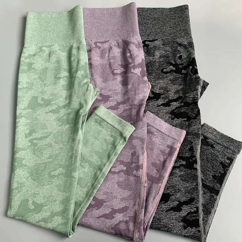 Women 2nd Edition Camo Seamless Leggings High Waist Booty Leggings Scrunch Leggings Yoga Pants Compression Pants Women by Vimost Shop