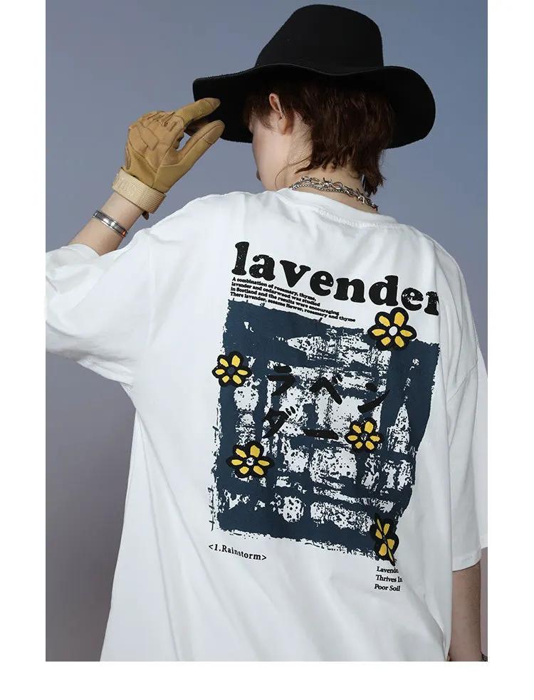 Men Hip Hop T Shirt Streetwear Harajuku Floral T-Shirt Oversize Summer Short Sleeve by Vimost Shop