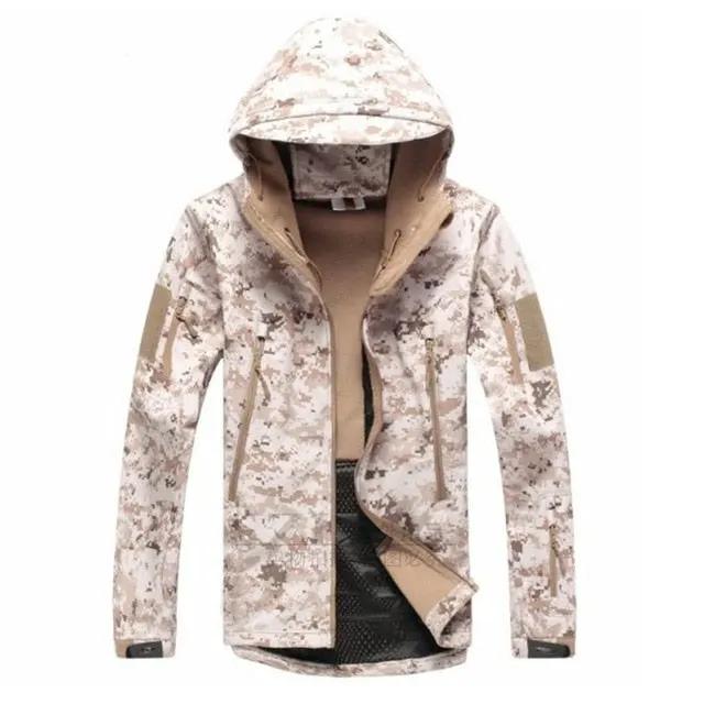 Army Camouflage Airsoft Jacket Men Military Tactical Jacket Winter Waterproof Softshell Jacket Windbreaker Hunt Clothes by Vimost Shop