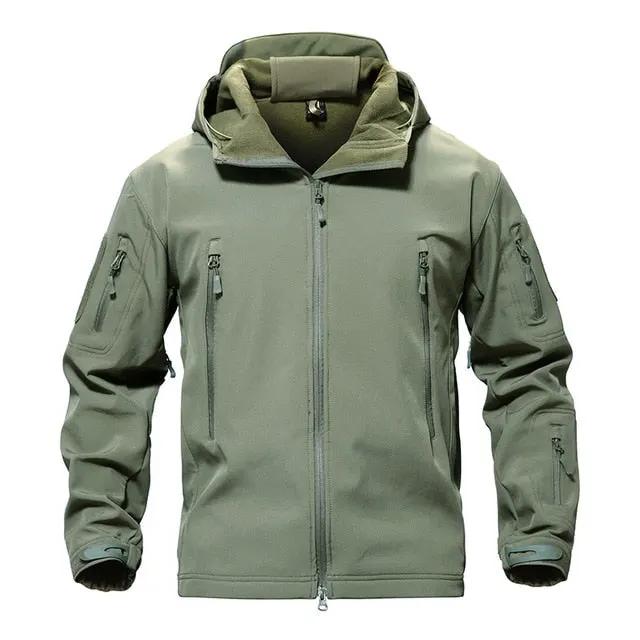 Army Camouflage Airsoft Jacket Men Military Tactical Jacket Winter Waterproof Softshell Jacket Windbreaker Hunt Clothes by Vimost Shop