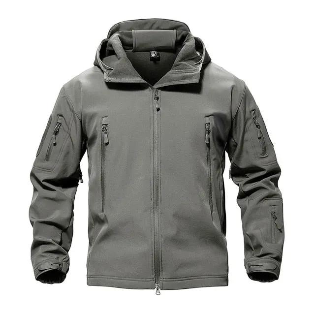 Army Camouflage Airsoft Jacket Men Military Tactical Jacket Winter Waterproof Softshell Jacket Windbreaker Hunt Clothes by Vimost Shop