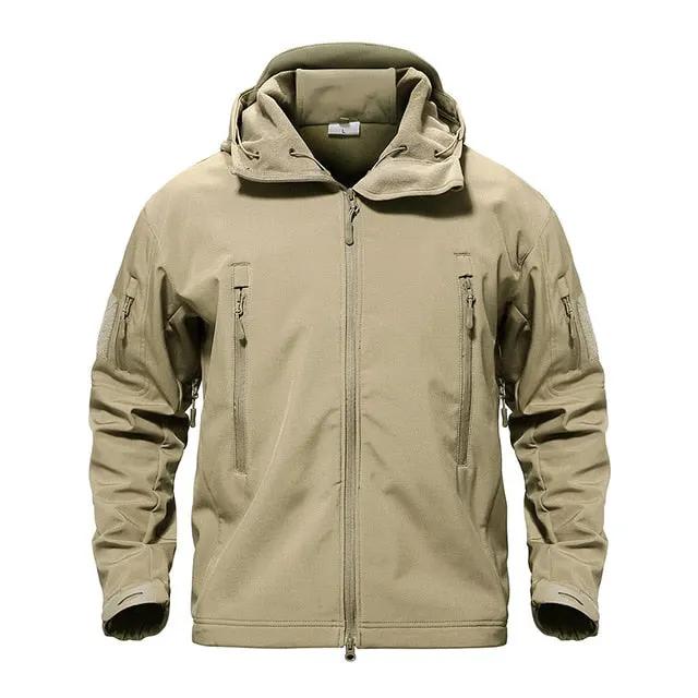 Army Camouflage Airsoft Jacket Men Military Tactical Jacket Winter Waterproof Softshell Jacket Windbreaker Hunt Clothes by Vimost Shop