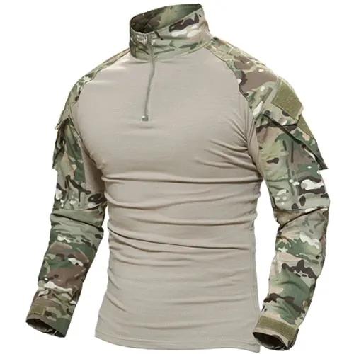 Men Camouflage Tactical T-shirts Summer Army Combat T Shirt Cotton Military T-shirt Airsoft Paintball Hunt Clothing Men by Vimost Shop