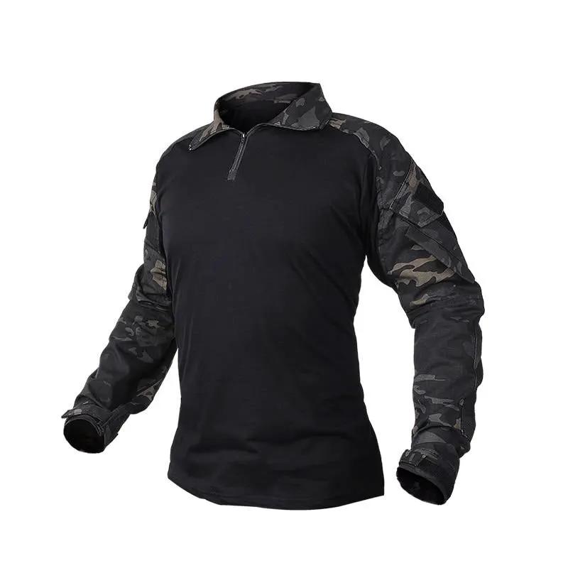 Ghillie Suit Combat G3 Tactical Shirt Hunting Airsoft Clothes Military Camouflage Multicam Black 3101 by Vimost Shop