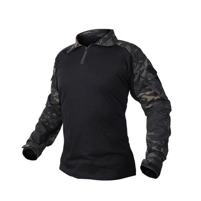 Ghillie Suit Combat G3 Tactical Shirt Hunting Airsoft Clothes Military Camouflage Multicam Black 3101 by Vimost Shop