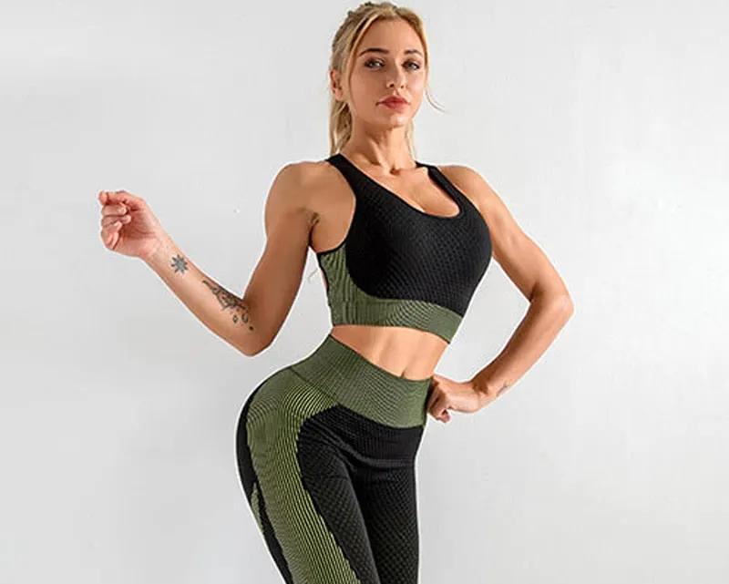 6 Colors Yoga Sport Bra Sexy Back Padded Cross Straps Top Shockproof Breathable Fitness Running Gym Vest Sports Top by Vimost Shop
