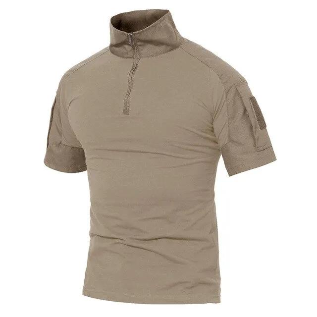 Men Summer T Shirts Airsoft Army Tactical T Shirt Short Sleeve Military Camouflage Cotton Tee Shirts Paintball Clothing by Vimost Shop
