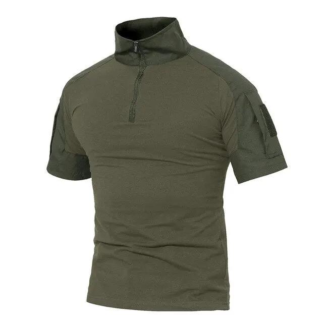 Men Summer T Shirts Airsoft Army Tactical T Shirt Short Sleeve Military Camouflage Cotton Tee Shirts Paintball Clothing by Vimost Shop