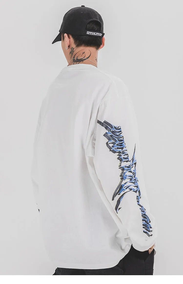 Men Hip Hop T Shirt Streetwear Retro Angel Print Harajuku Tshirt by Vimost Shop