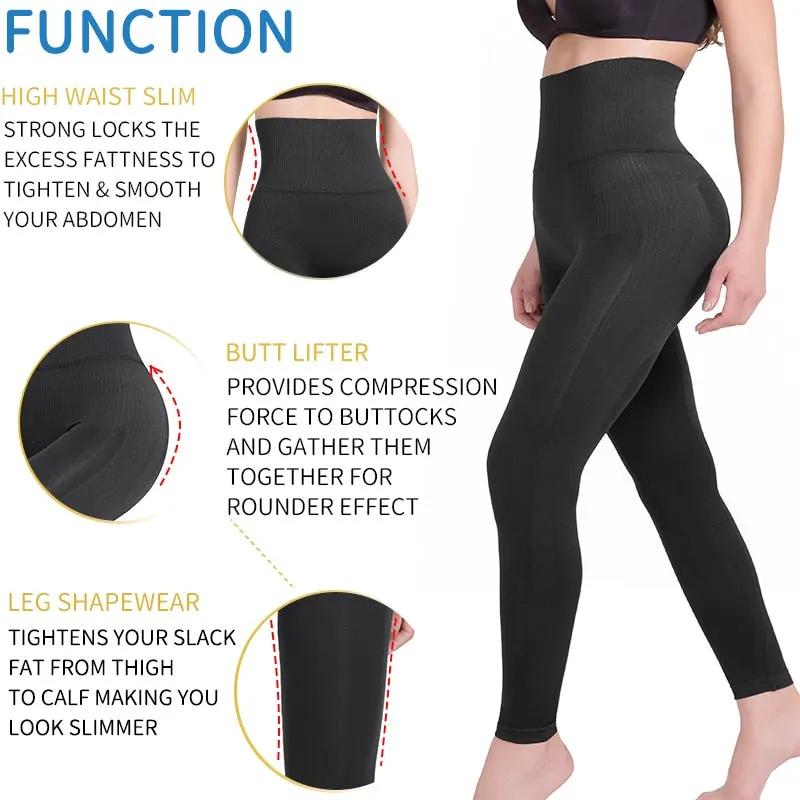 Leg Shapewear Panty Shapers High Waist Tummy Control Panties Anti Cellulite Body Shaper Thigh Slimmer Women Compression Leggings by Vimost Shop
