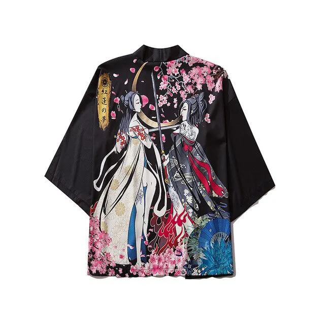 Women Print Clothes Traditional Kimonos Blusas Fashion Men Japanese Asian Style Beach Yukata Clothing by Vimost Shop