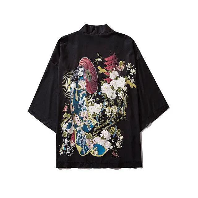 Women Print Clothes Traditional Kimonos Blusas Fashion Men Japanese Asian Style Beach Yukata Clothing by Vimost Shop