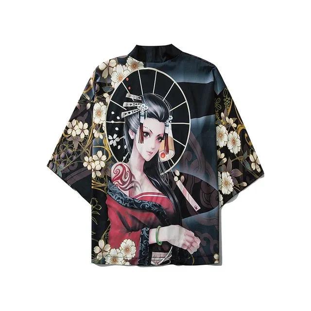 Women Print Clothes Traditional Kimonos Blusas Fashion Men Japanese Asian Style Beach Yukata Clothing by Vimost Shop