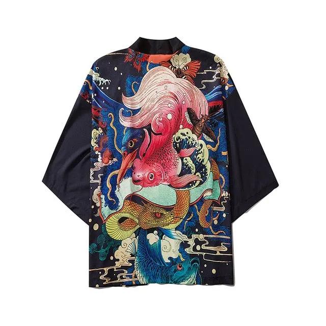 Women Print Clothes Traditional Kimonos Blusas Fashion Men Japanese Asian Style Beach Yukata Clothing by Vimost Shop