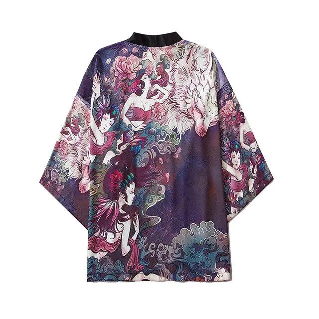 Women Print Clothes Traditional Kimonos Blusas Fashion Men Japanese Asian Style Beach Yukata Clothing by Vimost Shop