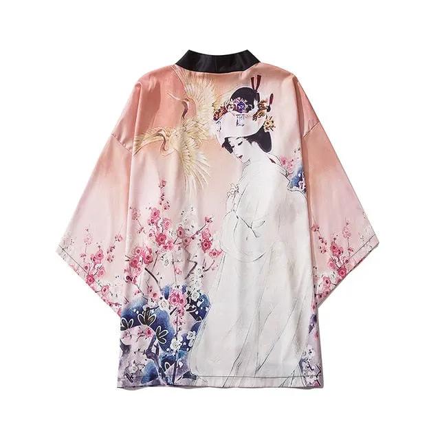 Women Print Clothes Traditional Kimonos Blusas Fashion Men Japanese Asian Style Beach Yukata Clothing by Vimost Shop