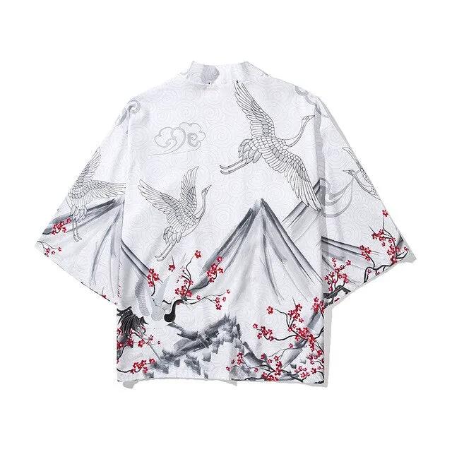 i Japanese Style Anime Tiger Cardigan Kimono Cosplay Harajuku Women Men Yukata Streetwear White Traditional Robe Tops by Vimost Shop