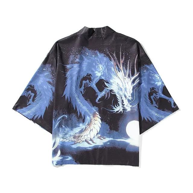 i Japanese Style Anime Tiger Cardigan Kimono Cosplay Harajuku Women Men Yukata Streetwear White Traditional Robe Tops by Vimost Shop