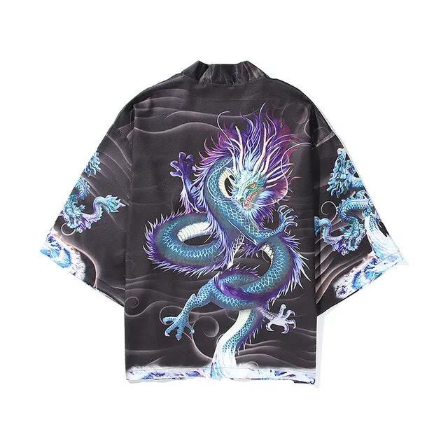 i Japanese Style Anime Tiger Cardigan Kimono Cosplay Harajuku Women Men Yukata Streetwear White Traditional Robe Tops by Vimost Shop