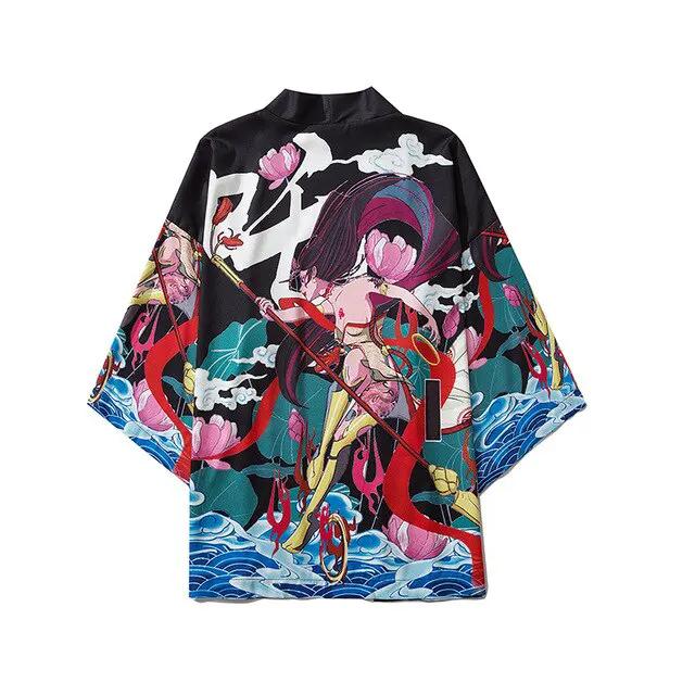 Anime Beauty Devil Kimono Streetwear Style Men Women Cardigan Japanese Robe Female Traditional Clothing by Vimost Shop