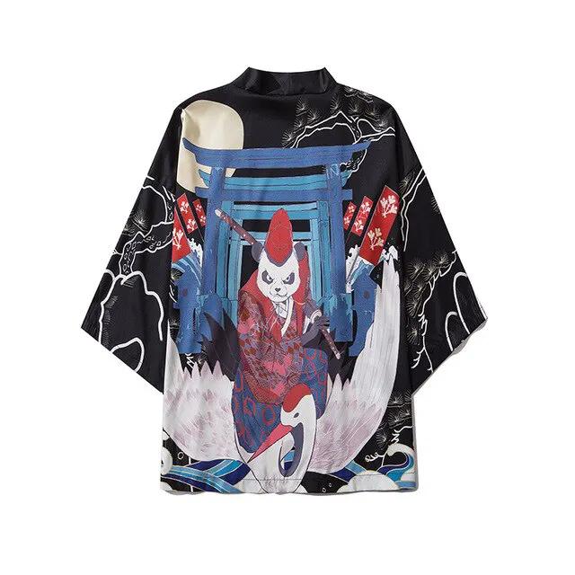 Anime Beauty Devil Kimono Streetwear Style Men Women Cardigan Japanese Robe Female Traditional Clothing by Vimost Shop